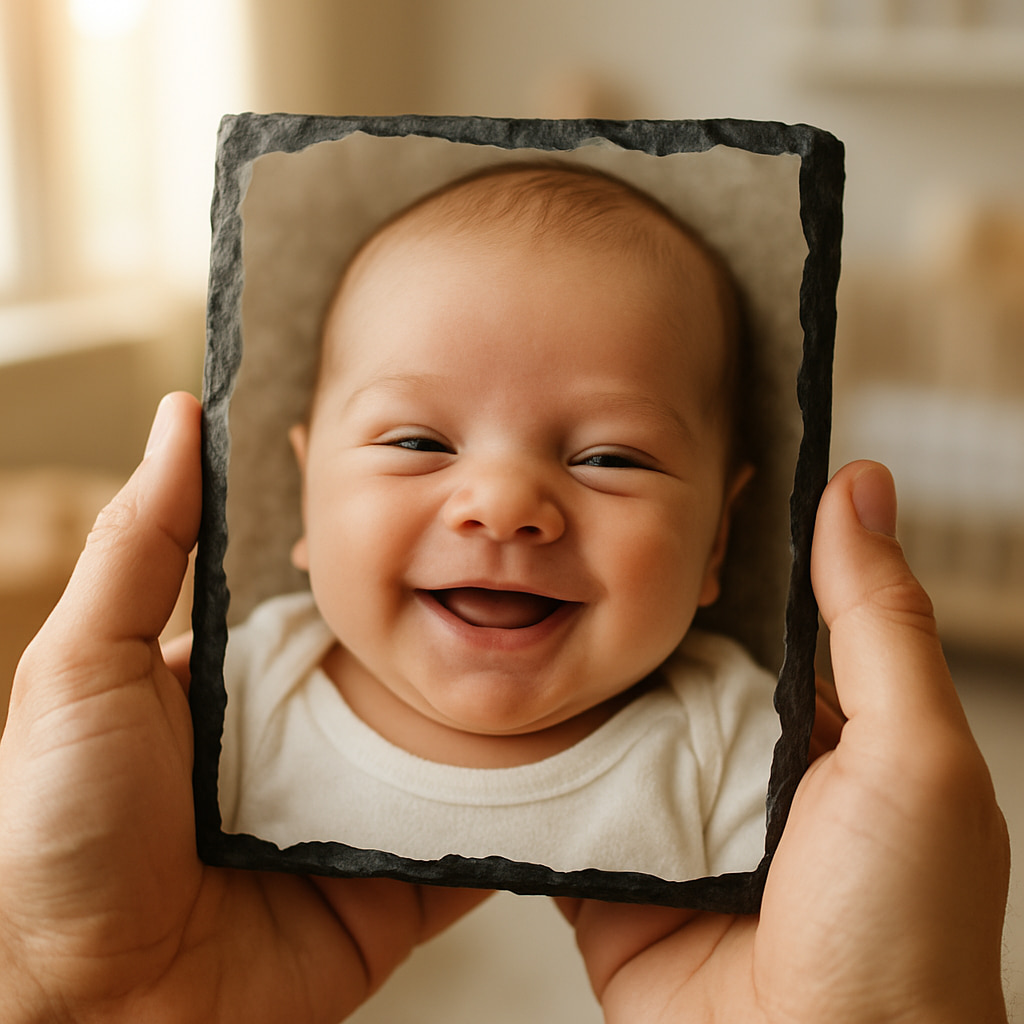 Little Moments Collection — custom photo slate printed on natural slate by Albritton's Art™